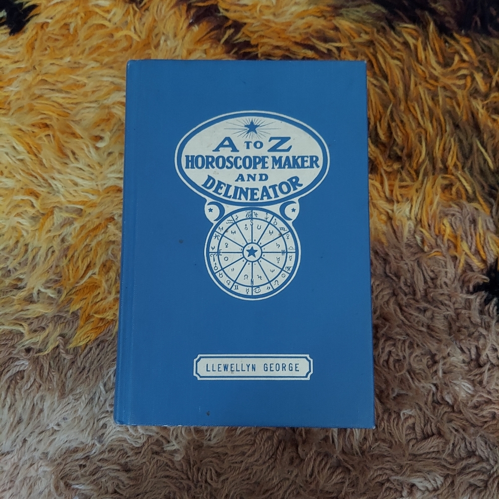 Rare 1972 A-Z Horoscope Maker and Delineator Book - Astrology Boho Occult 70s